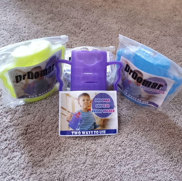 2 Piece Squeeze Proof Holder With Open Bottom For Food Pouches & Juice Box - Picture 8 of 15